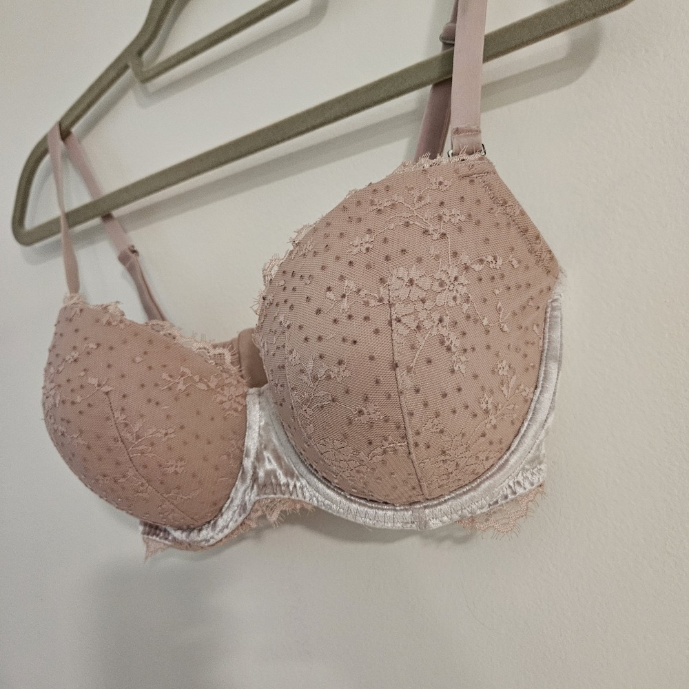 Victoria's Secret Sexy Tee Lightly-Lined Demi‎ Bra Light Pink 32DDD